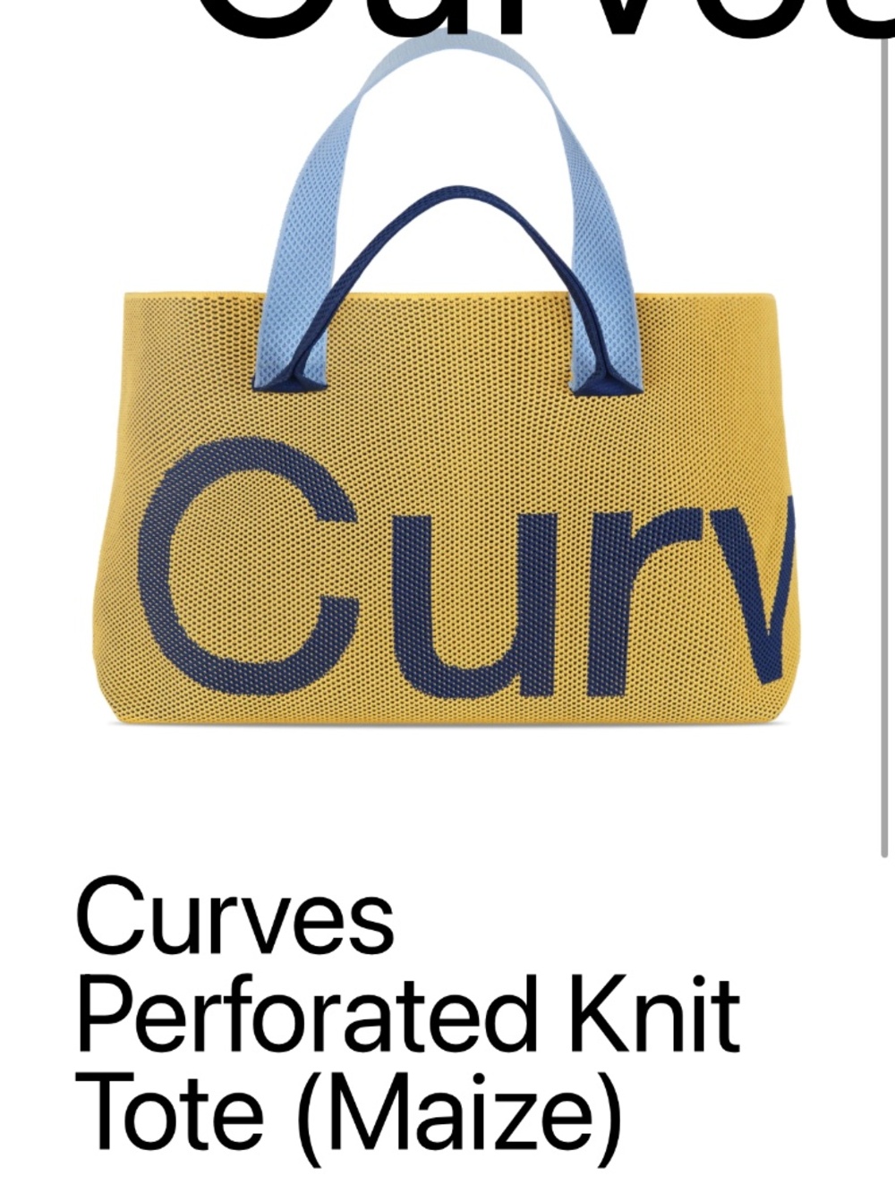 Curves bag Maize